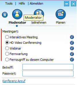 Server für Gruppen Video Softphone Client kostenlos für Webinar Appliance